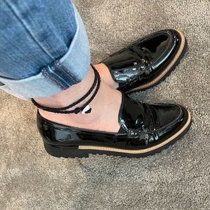 Franco Sarto patent leather loafers! Like new!